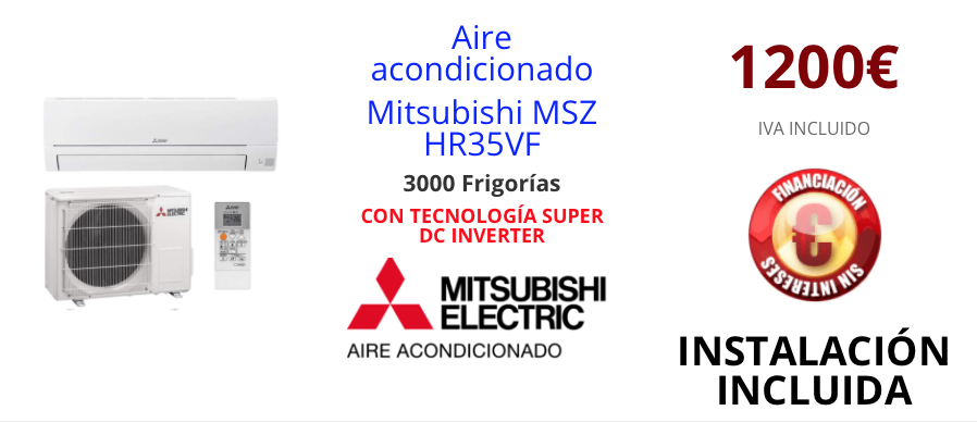 Aire acondicionado Mitsubishi MSZ-HR35VF - Futurgas de Catalunya